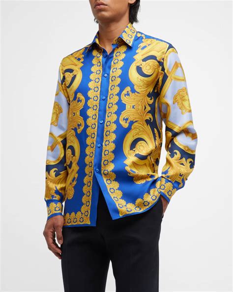 versace shirt for man|versace collection men shirt.